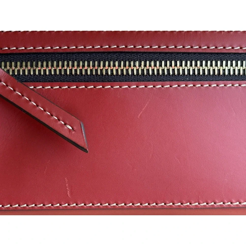 NEW Dooney &‎ Bourke Belmar CONTINENTAL CLUTCH WALLET Red Strawberry 🍓Leather